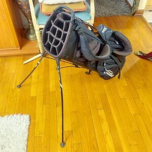 Titleist 14 Divide 36" Golf Stand Bag with Dual Padded Carrying Straps, Black